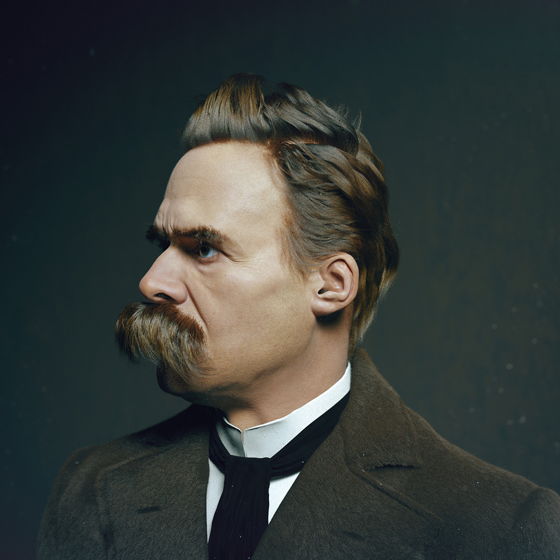 hadi karimi AI Nietzsche colorized