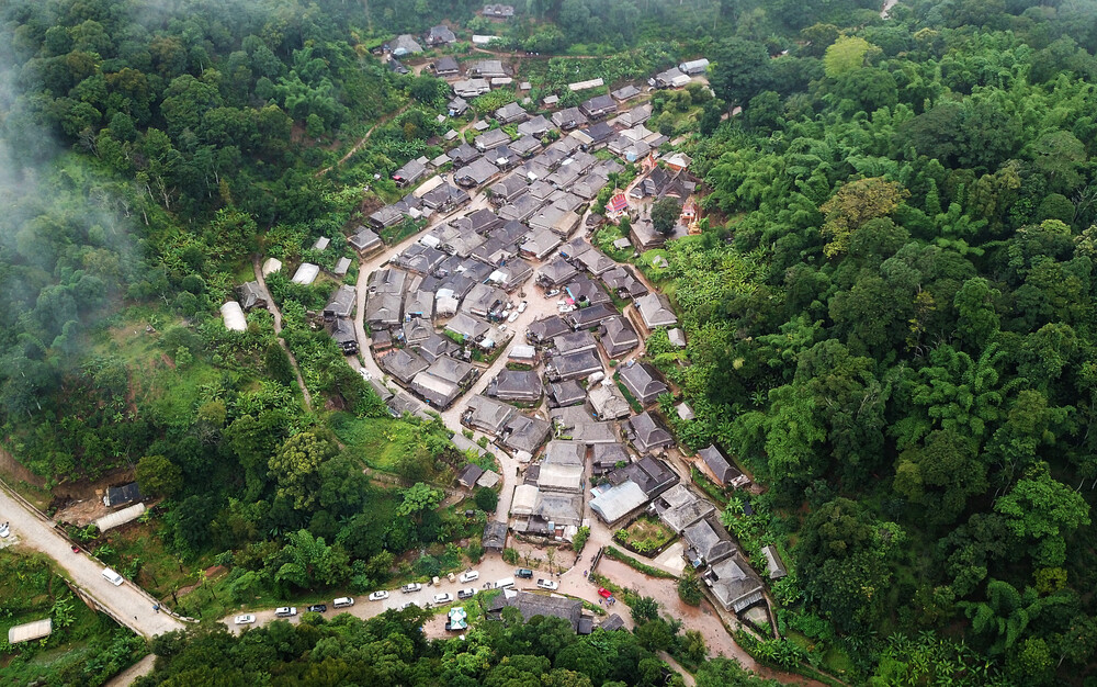 https://whc.unesco.org/en/list/1665 jingmai ősi teaerdők  Dai People’s Village in Nuogang