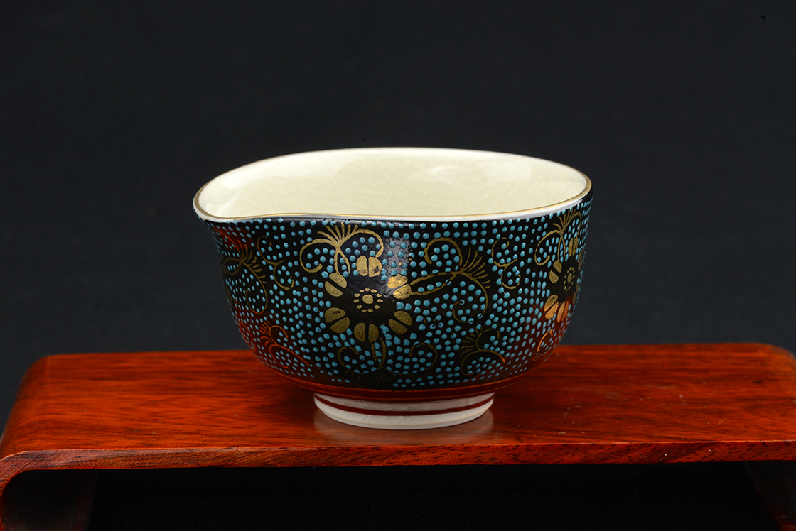 Kutani japán porcelán teáskészlet  