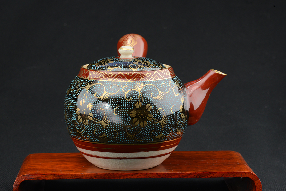 Kutani japán porcelán teáskészlet          