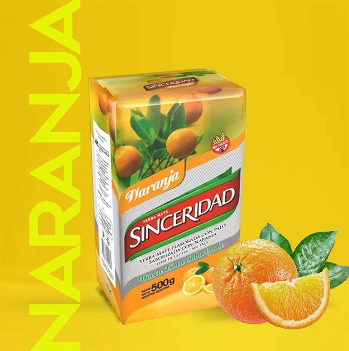 sinceridad naranja yerba mate tea