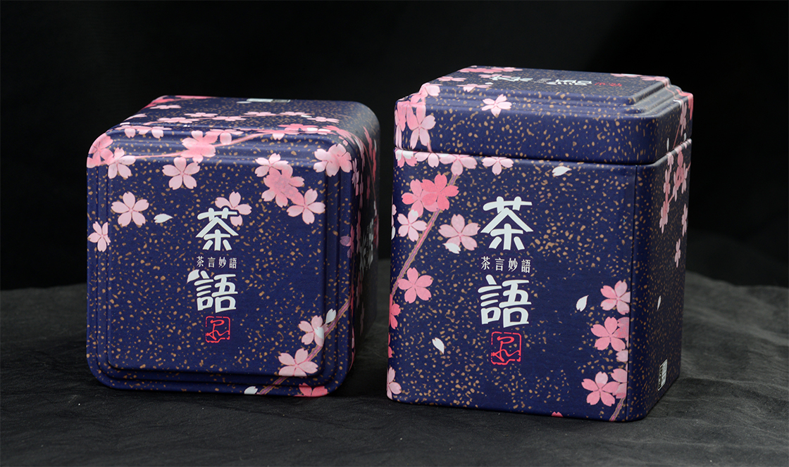 Yuyin cseresznyevirágos teadoboz