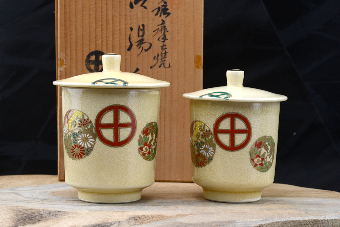 Shimazu satsuma teáscsésze pár