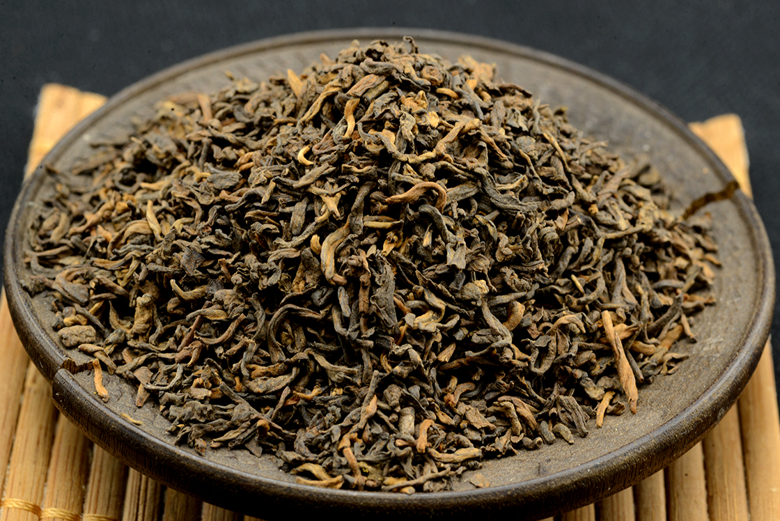 2005 Menghai Gong Ting leveles shu puerh tea