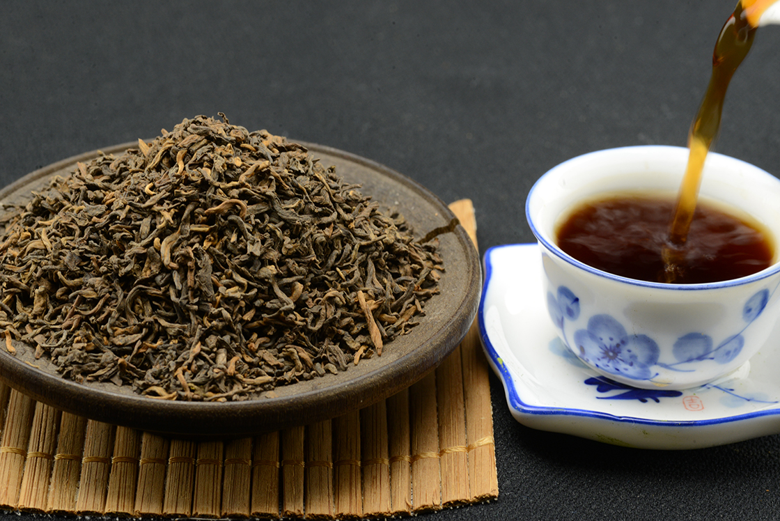 2005 Menghai Gong Ting leveles shu puerh tea