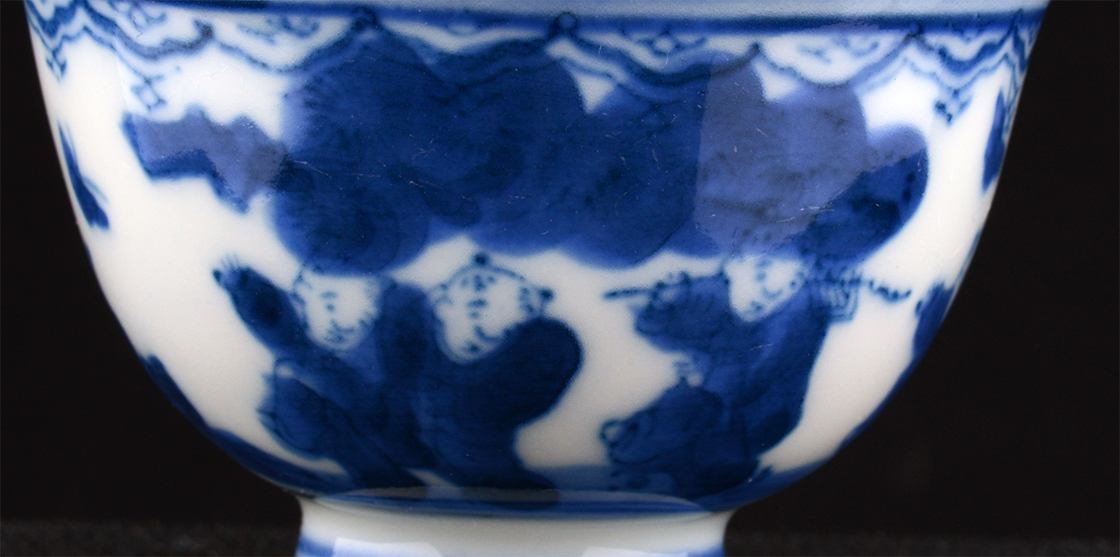 NAbeshima japán porcelán teáscsésze készlet