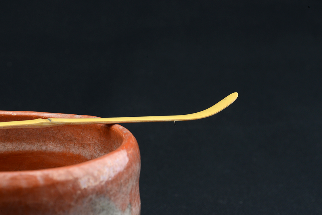 Kínai chashaku matcha tea bambusz teaszedő