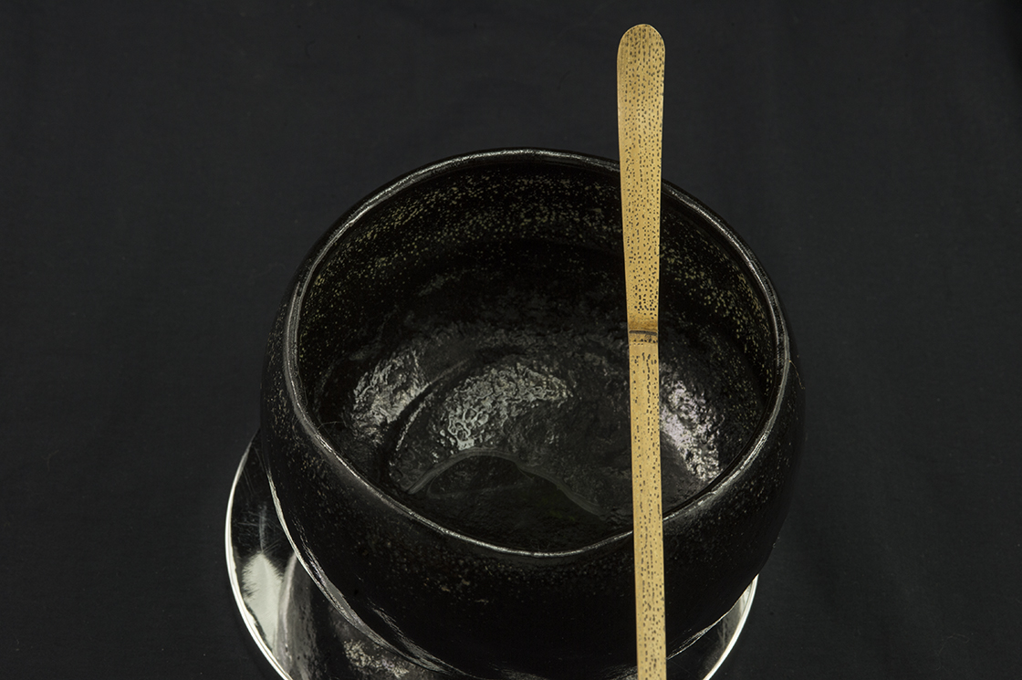 gomodake chashaku matcha teaszedő
