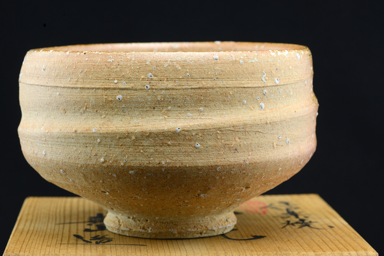 Shigaraki chawan matcha tea bowl