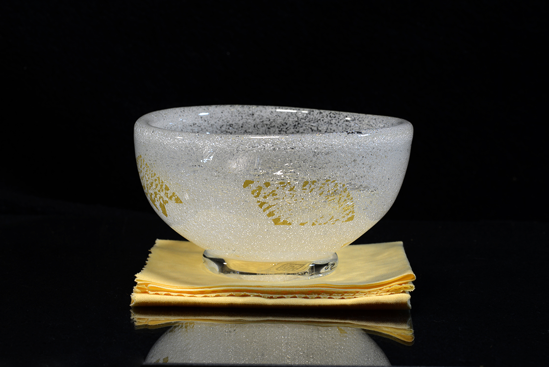 Shosaburo Kato kézműves üveg chawan matcha csésze