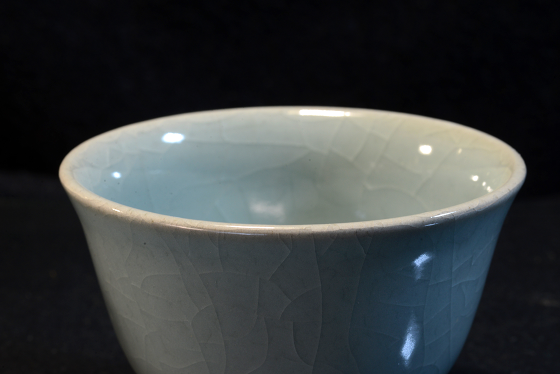 Celadon chawan matcha csésze