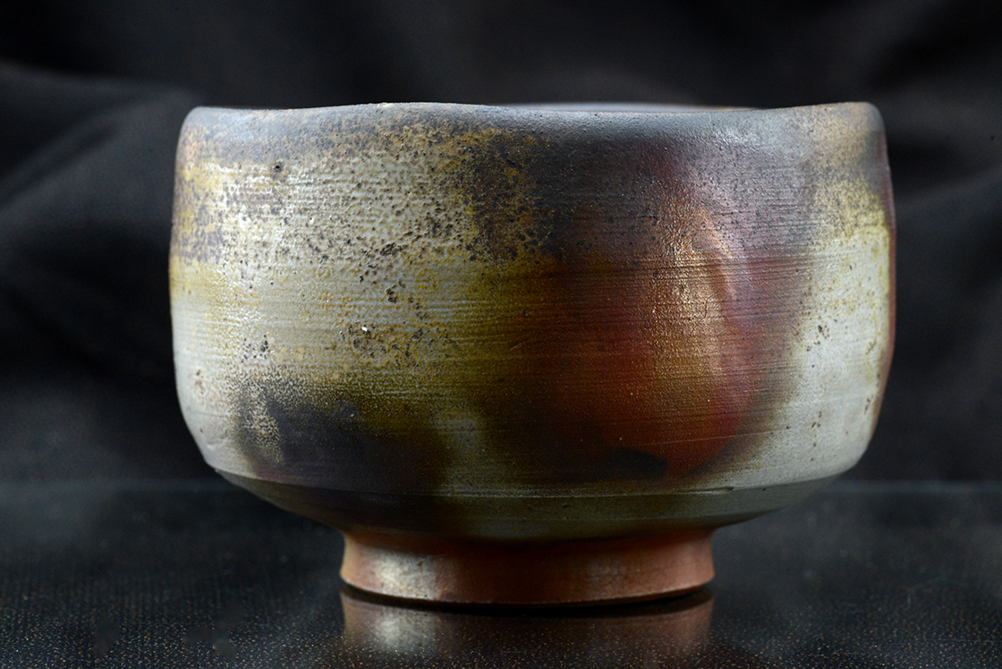 Akimasa Yamane Bizen chawan matcha teáscsésze