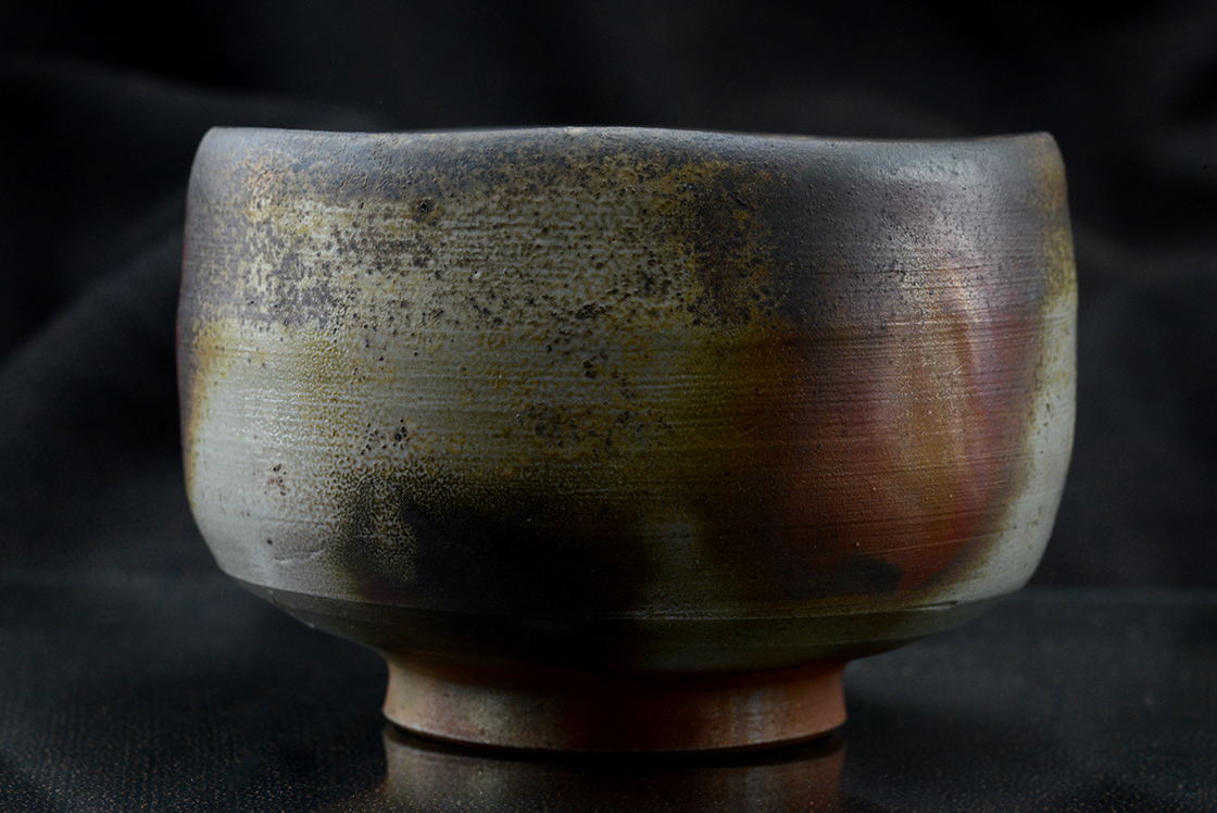 Akimasa Yamane Bizen chawan matcha teáscsésze