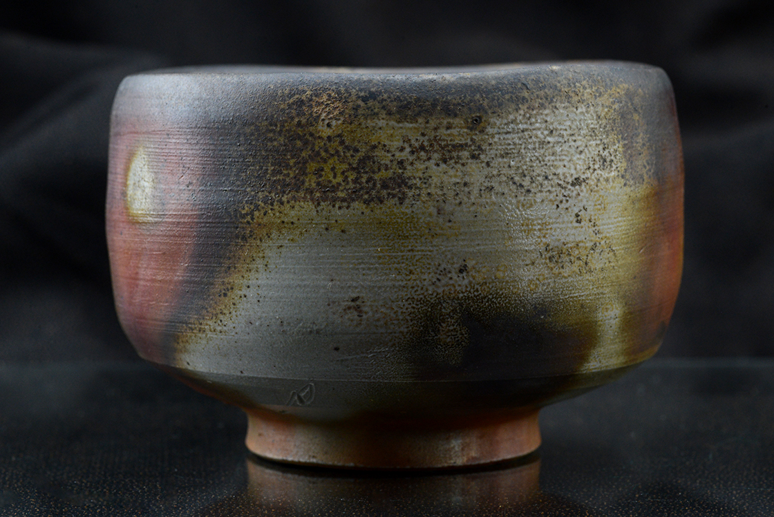 Akimasa Yamane Bizen chawan matcha teáscsésze