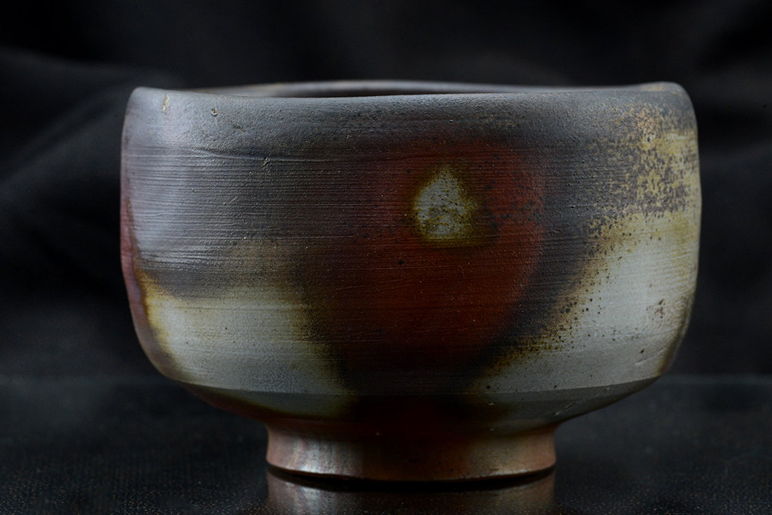 Akimasa Yamane Bizen chawan matcha teáscsésze