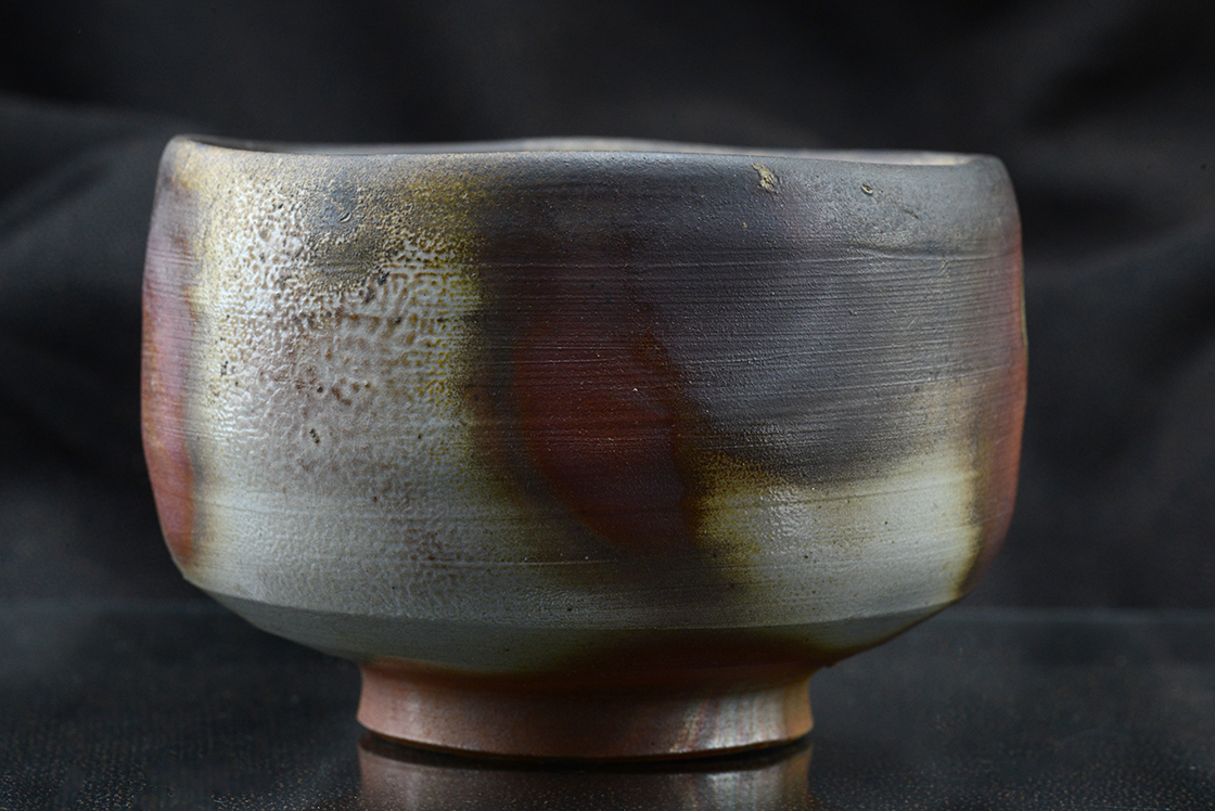 Akimasa Yamane Bizen chawan matcha teáscsésze