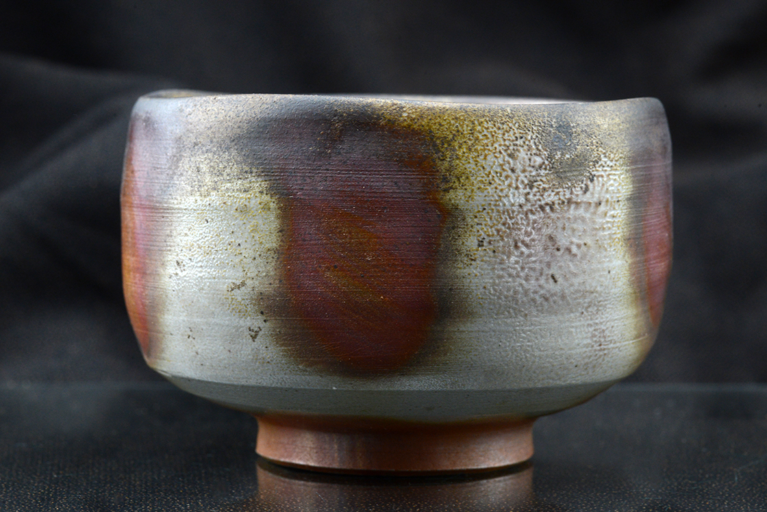 Akimasa Yamane Bizen chawan matcha teáscsésze