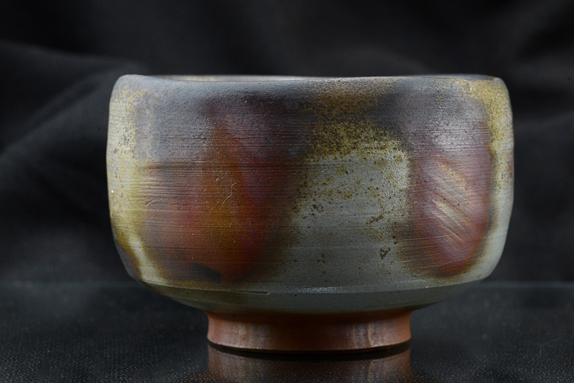 Akimasa Yamane Bizen chawan matcha teáscsésze