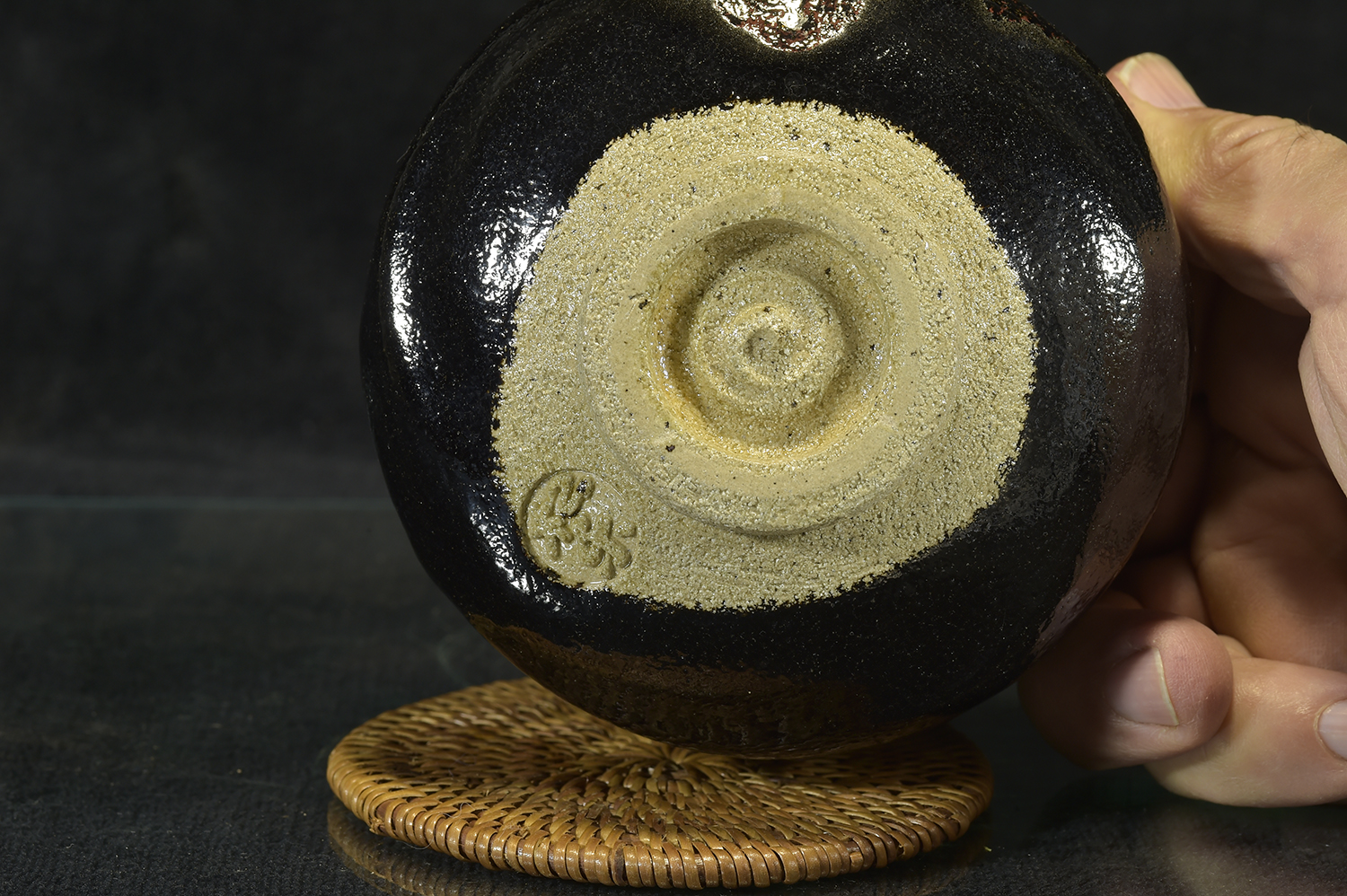 Daitokuji zen templom kuro raku chawan Shoraku Sasaki