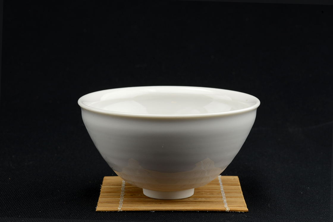 Fehér tenmoku chawan teáscsésze