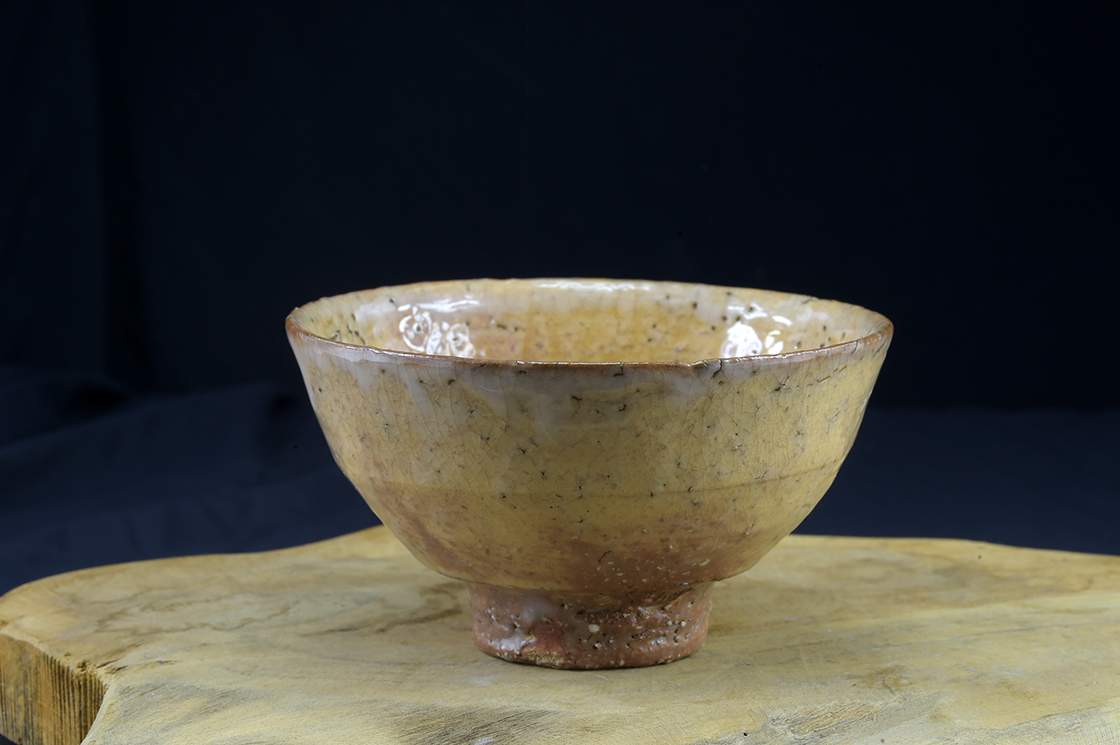 Goro Tamura a vörös bolygó hagi chawan matcha teáscsésze 