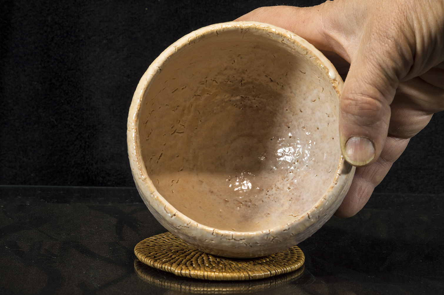 Yoshida Shoen Hagi chawan matcha teáscsésze