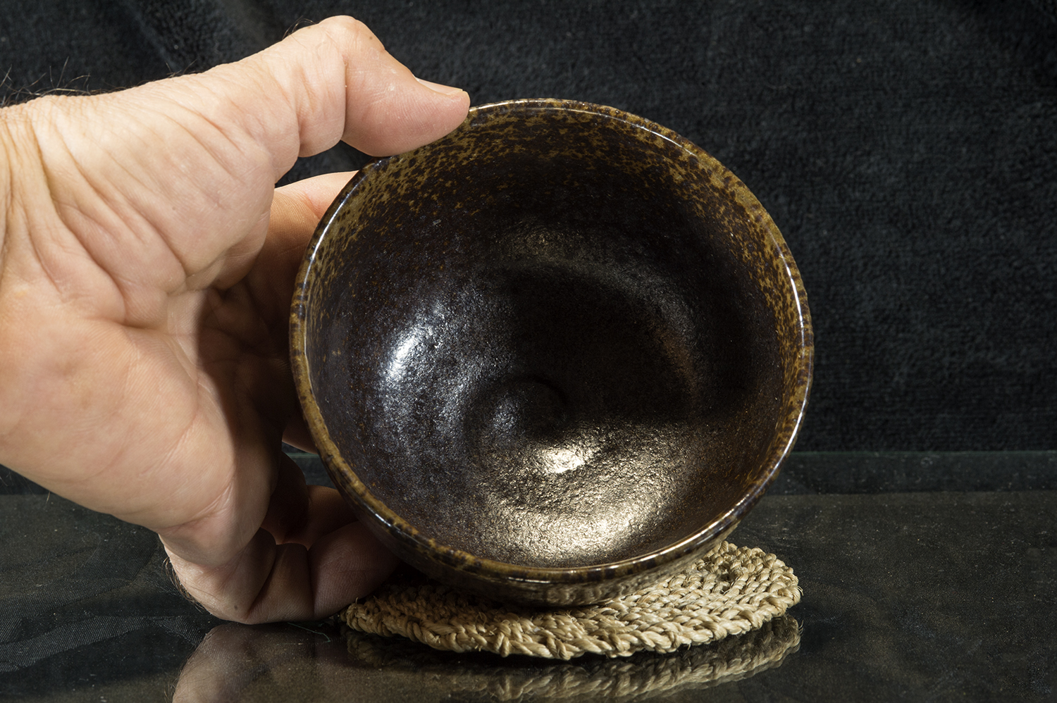 Ryuhei Niwa fekete hó hirashimizu chawan