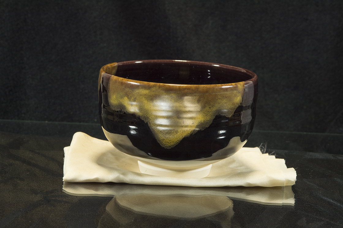 arnyló kutani chawan japán matcha teáscsésze