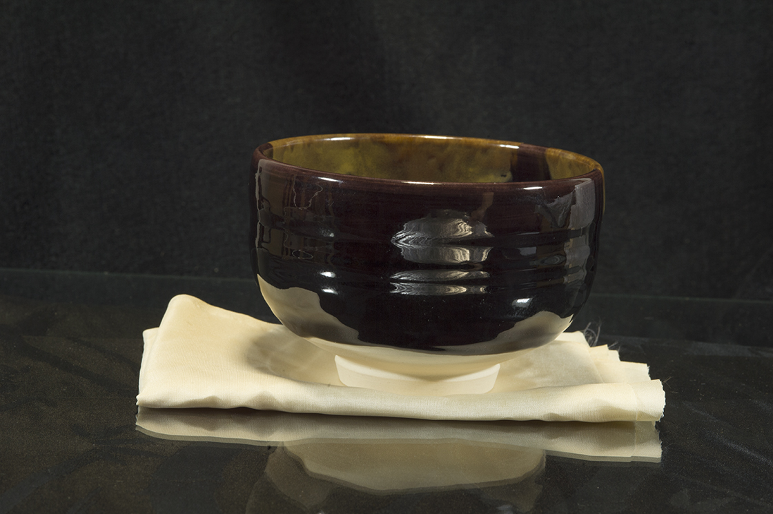 arnyló kutani chawan japán matcha teáscsésze