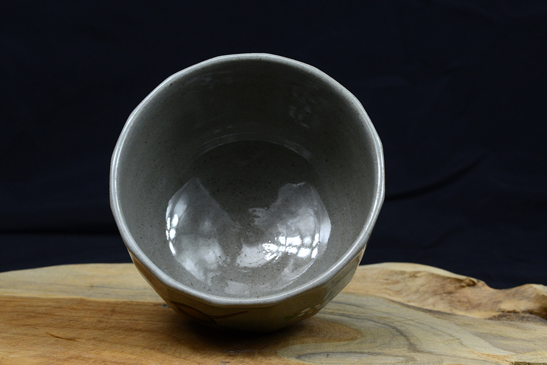 Egérfogó chawan teáscsésze Hiroshi Shimizu