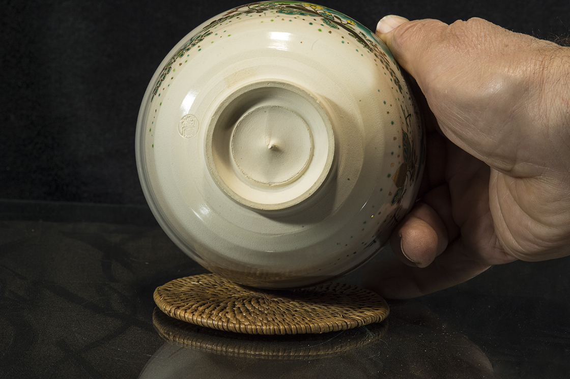 kiotói kézzel festett japán matcha teáscsésze