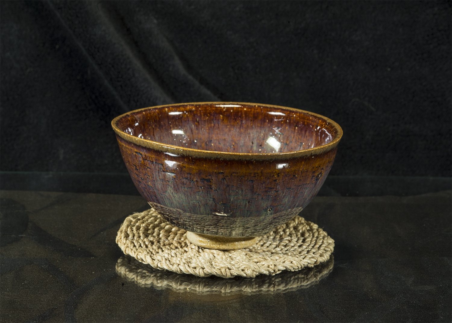 Le Rêve et Amour színes kyo chawan mázas japán matcha teáscsésze