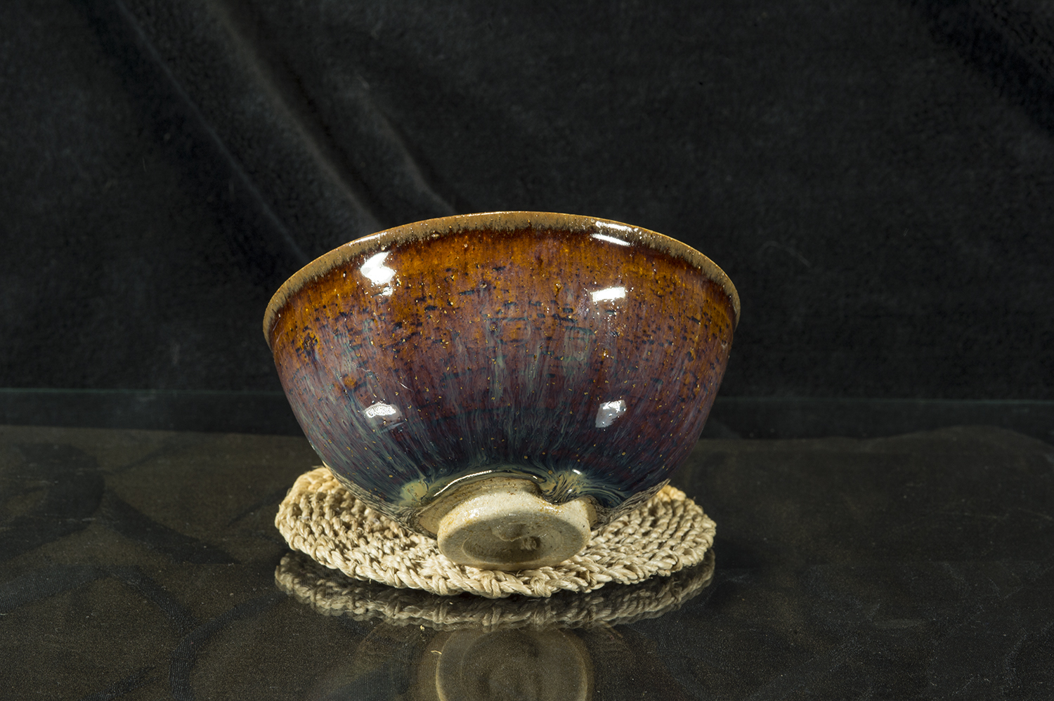 Le Rêve et Amour színes kyo chawan mázas japán matcha teáscsésze