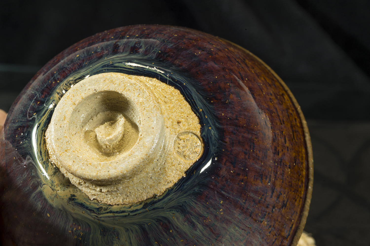 Le Rêve et Amour színes kyo chawan mázas japán matcha teáscsésze