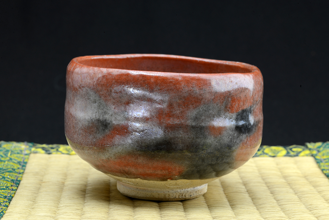 Aka raku chawan