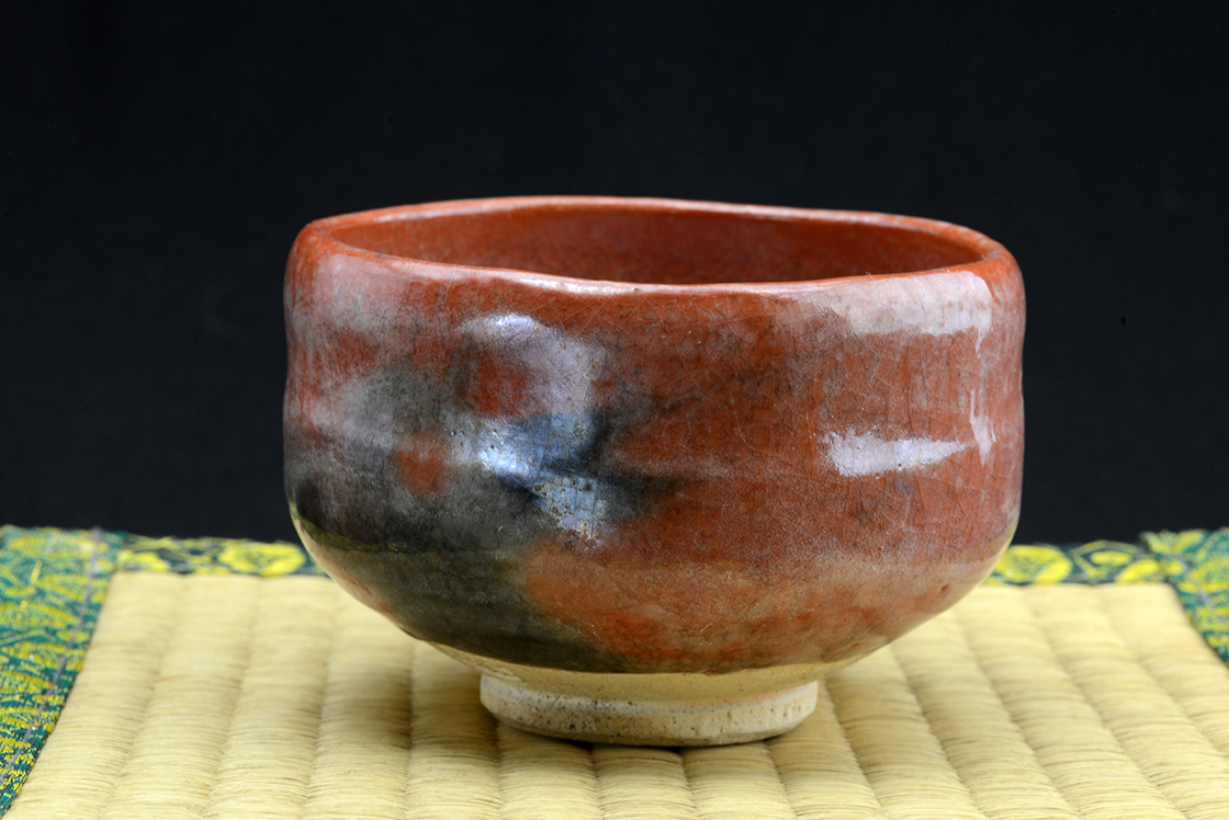 Aka raku chawan