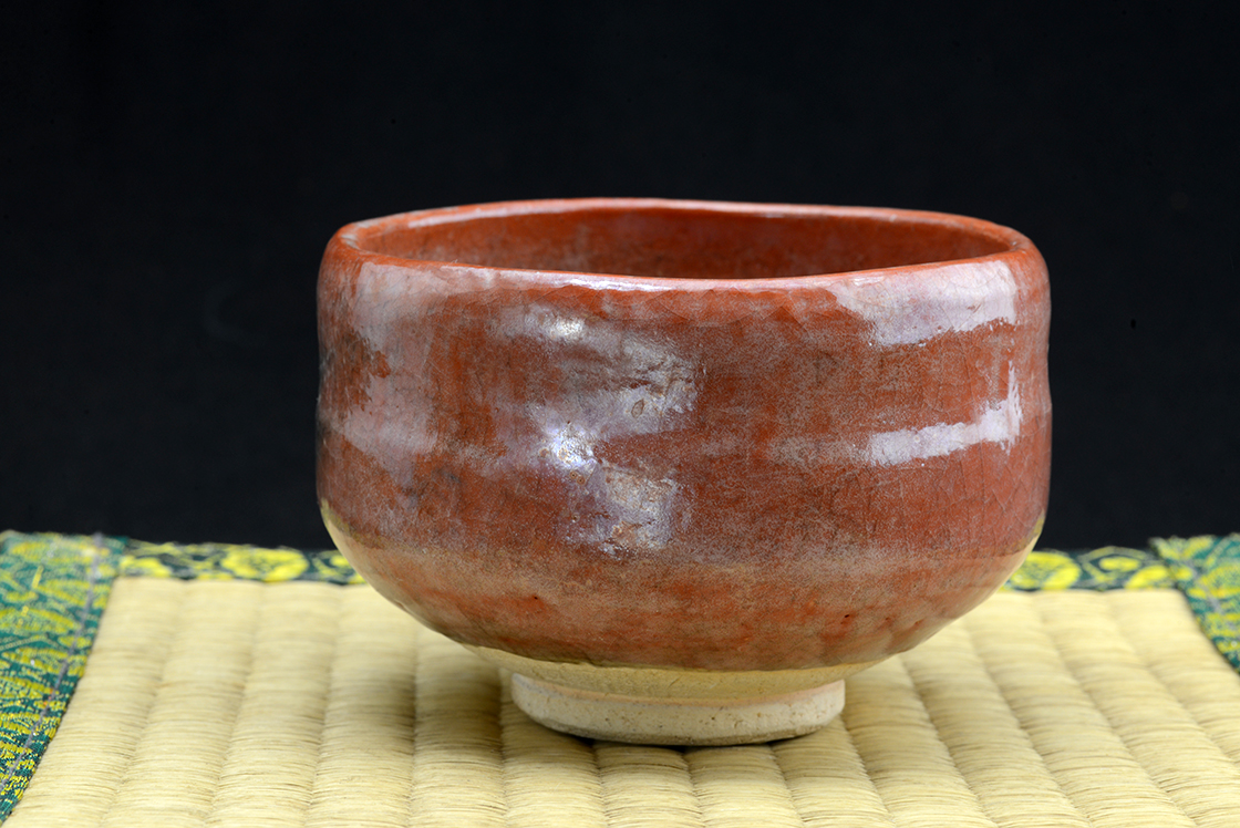 Aka raku chawan