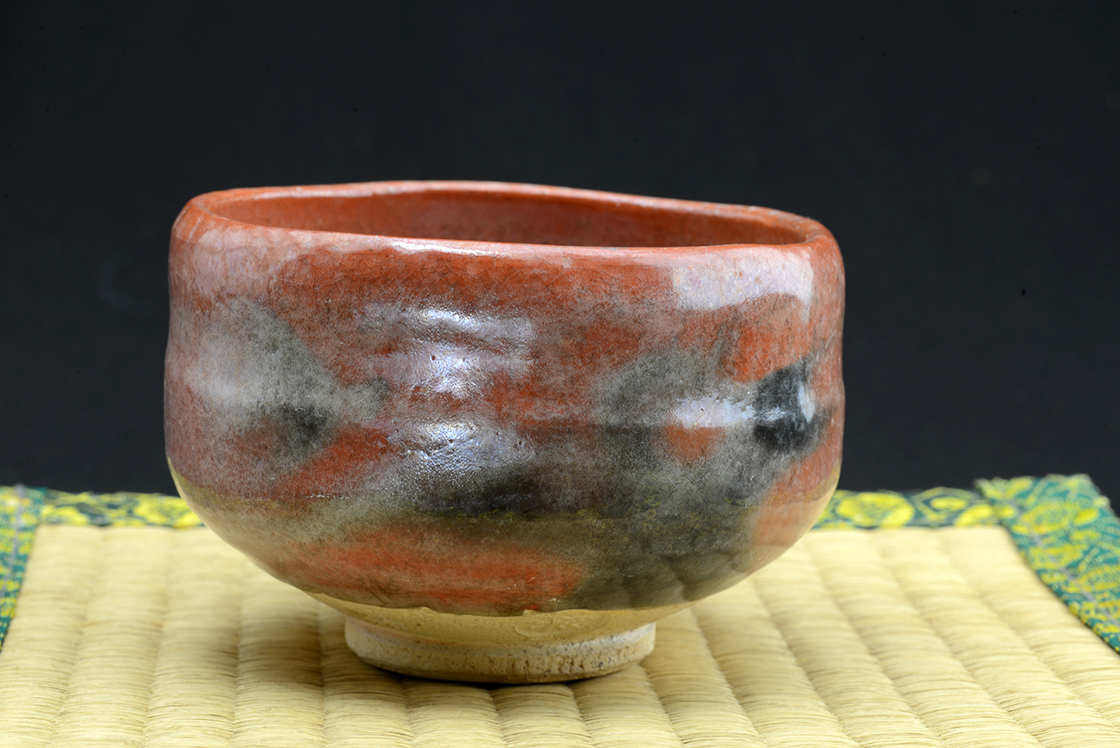 Aka raku chawan 