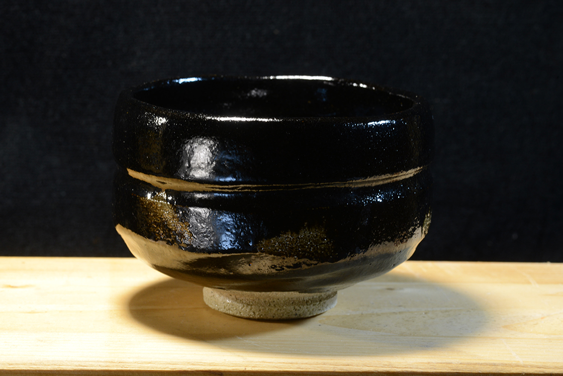 Daitokuji templom raku chawan, japán matcha teáscsésze