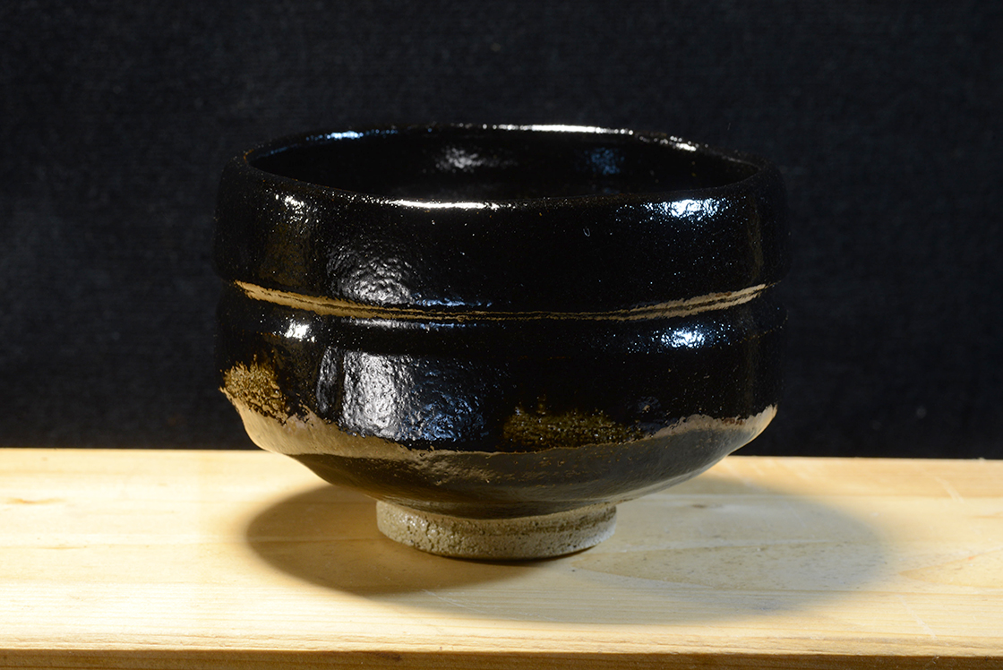 Daitokuji templom raku chawan, japán matcha teáscsésze