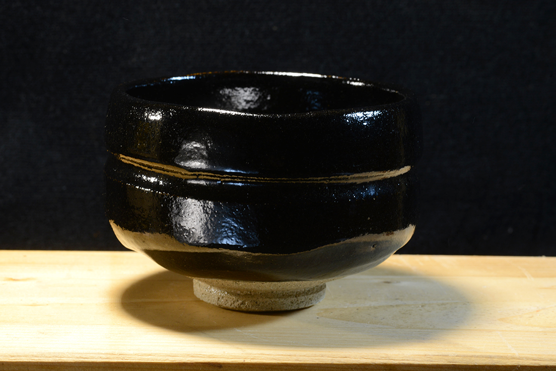 Daitokuji templom raku chawan, japán matcha teáscsésze