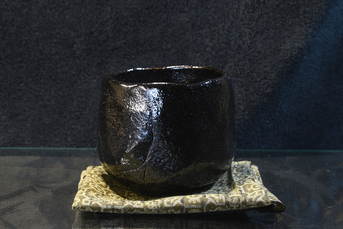 koraku kato raku chawan matcha tea bowl