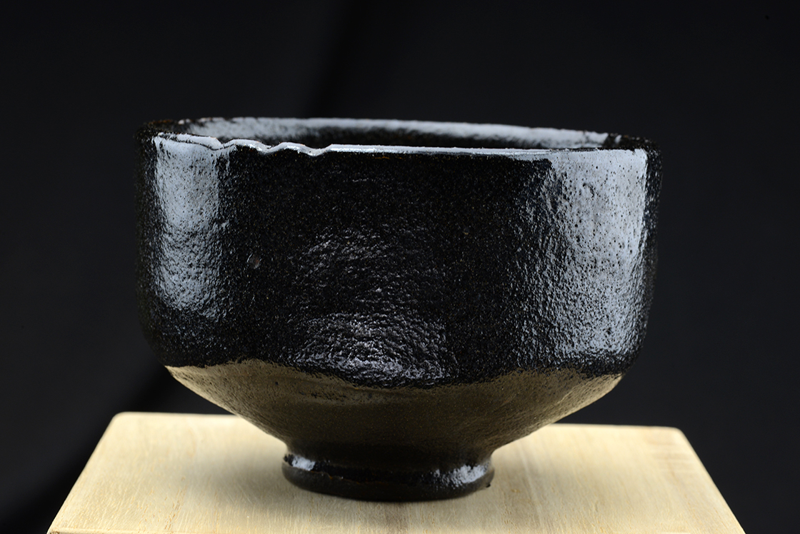 kuro raku matcha chawan