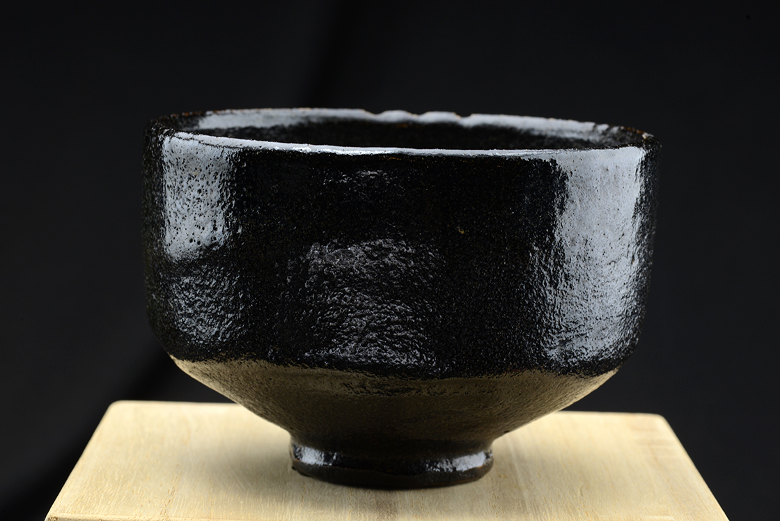 kuro raku matcha chawan