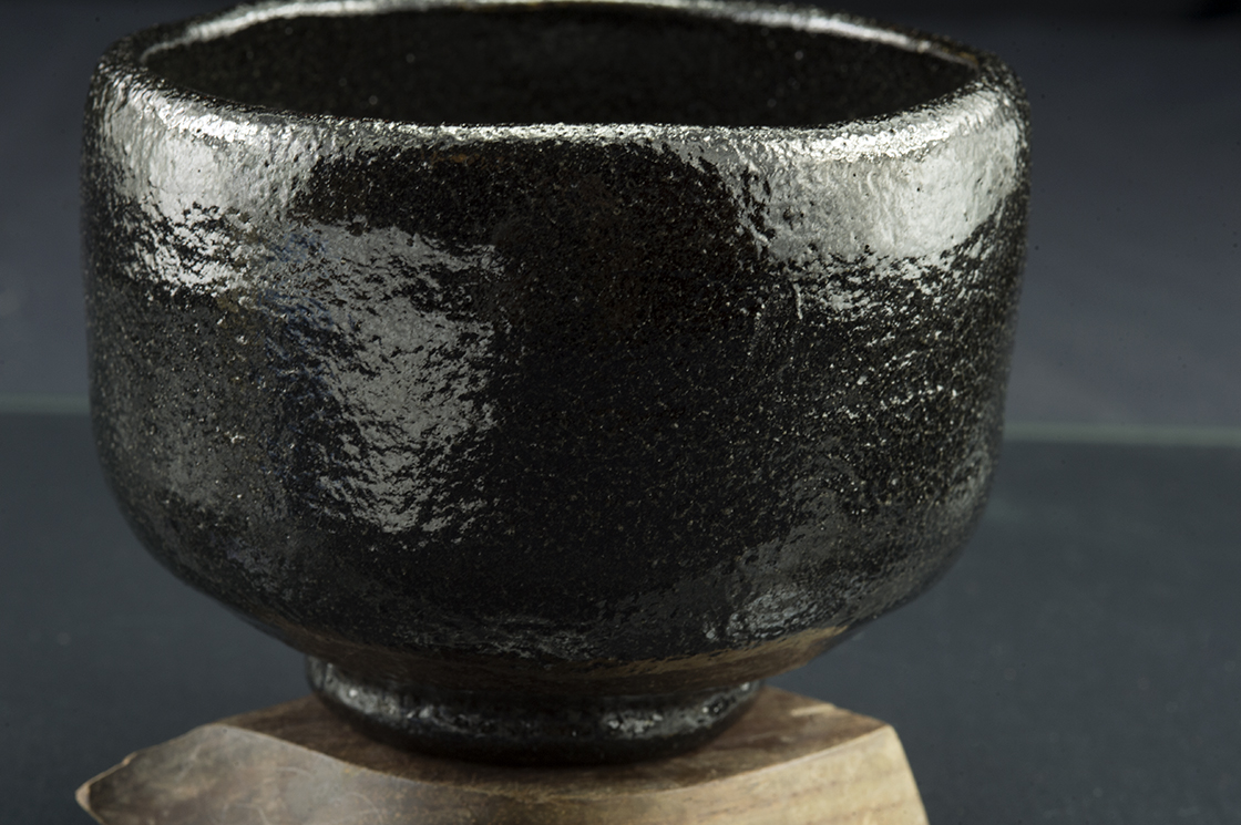 Seiraku Nishimori kuro raku chawan a daitokuji templomnak