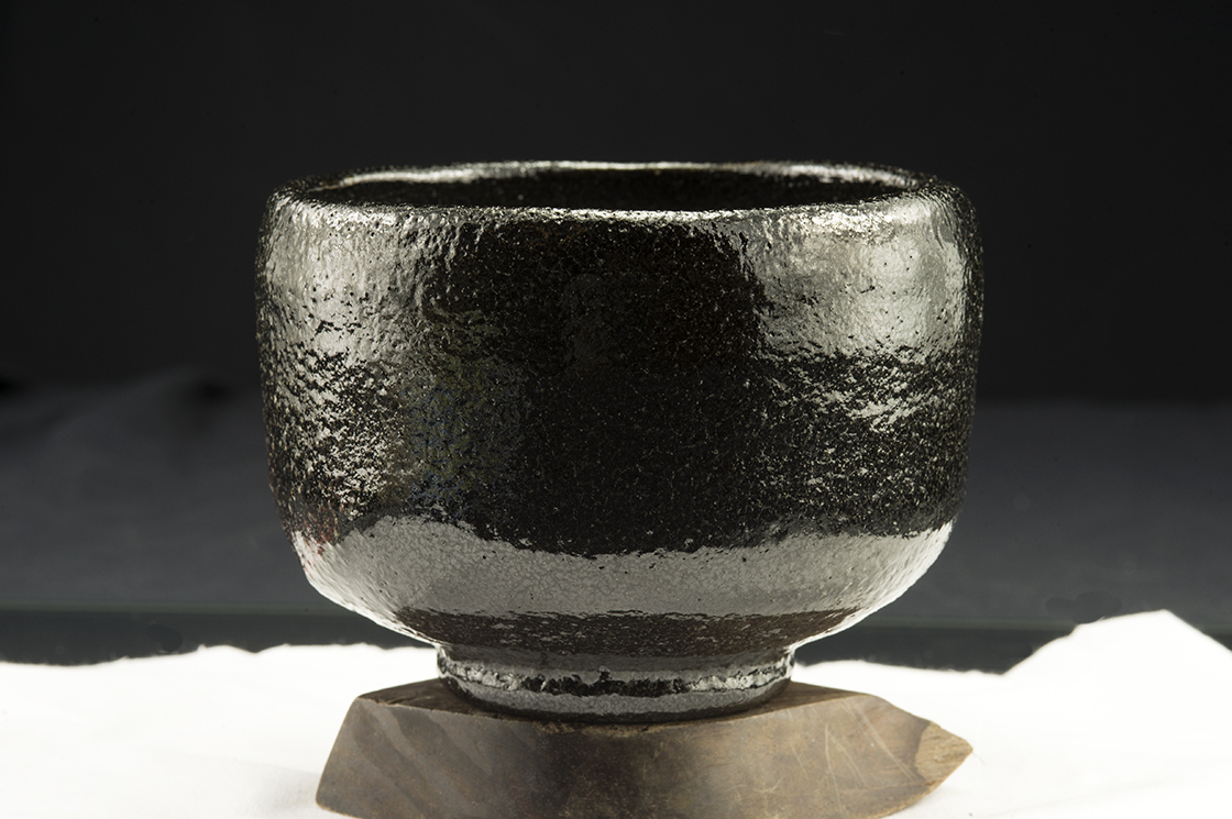 Seiraku Nishimori kuro raku chawan a daitokuji templomnak