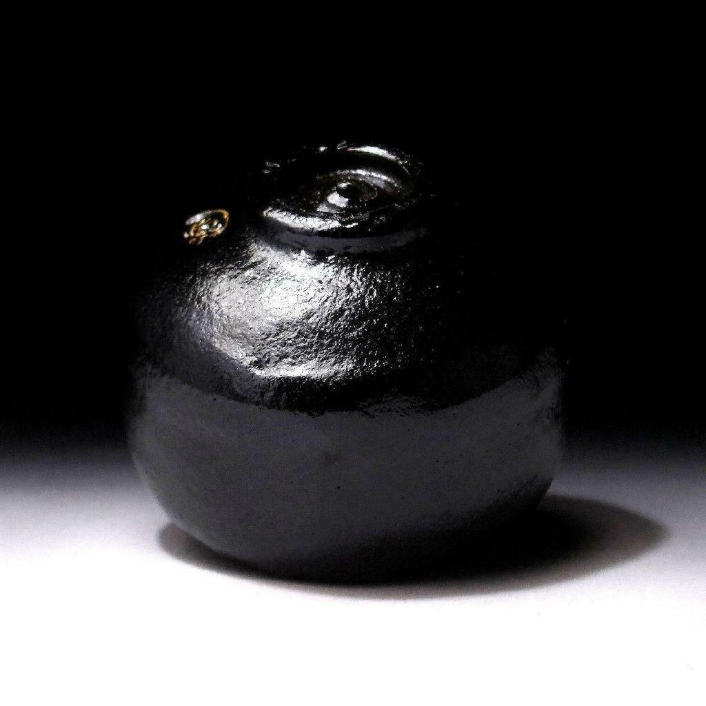 Kuro raku chawan Yamashita Toshiaki