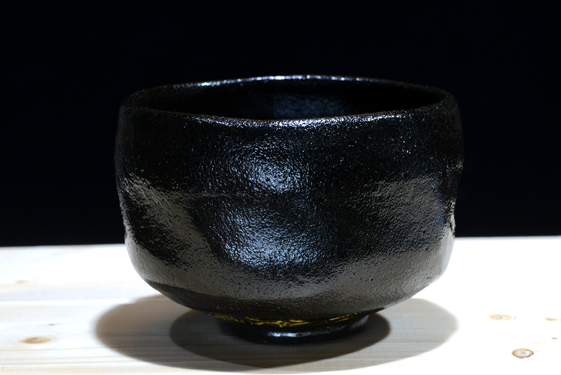 Shunpo inouet kuro raku chawan