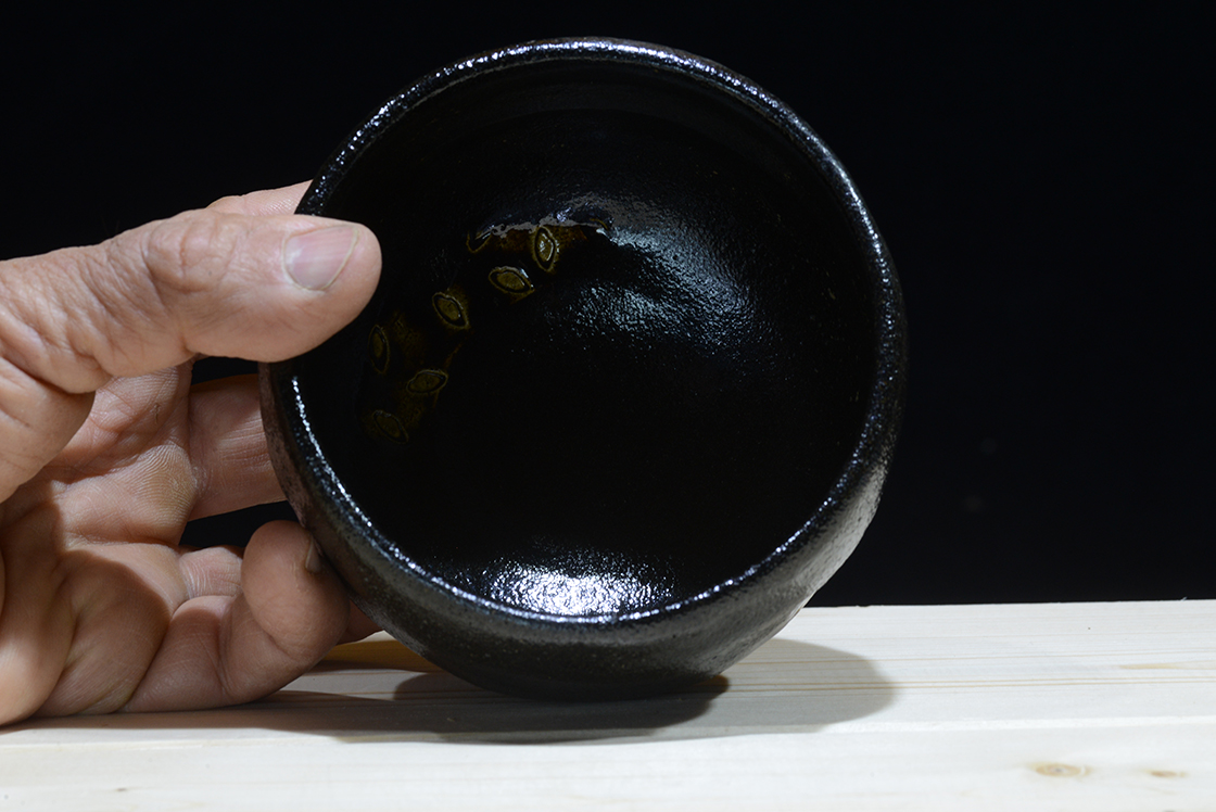 Shunpo inoue kuro raku chawan