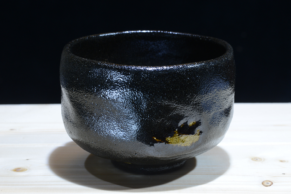 Shunpo inouet kuro raku chawan